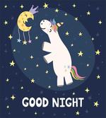 Unicorn with Rainbow Hair
