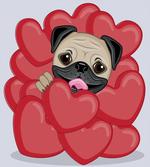 Valentines Inspired Dog