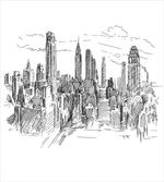 Sketchy NYC Cityscape