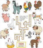 Crossword Farm Animal