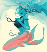 Gothic Mermaid Portrait