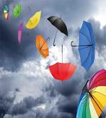 Flying Umbrellas Clouds