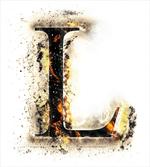 Fire Letter Capital L