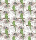 Vintage Birds and Flower Art