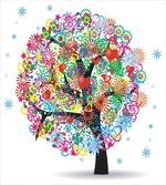 Blooming Flowers Heart