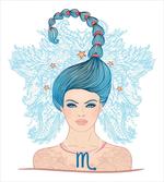 Lady Blue Hair