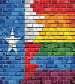 Brick Wall Grungy Texas Town artwork