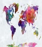 Colorful World Map