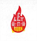 Grunge Typography Flame