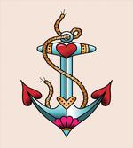 Nautical Rope and Hearts