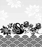 Black Swans and Flowers