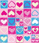 Hearts in Square Shape