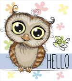 Cartoon Butterfly Hello