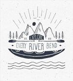 Sketch Style Mountains