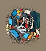 Skeleton in Virtual Reality artwork