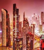 Dubai Night Cityscape