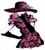 Woman in Floral Dress