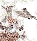 Birds Butterflies Art