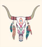 Texas Longhorn Steer artwork