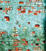 Brick Wall Old Wrecked