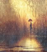 Woman Under the Rain