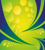 Geometric Green Blue Art