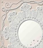 Medallion Lace Ornate Pearl