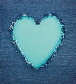 Denim Heart Love