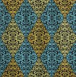 Curlicue Rococo Ornament Rhombs