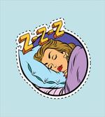 Comic Book Sleeping Girl