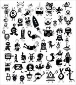 Cartoon Doodle Space