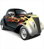 Retro 40s Drag Car