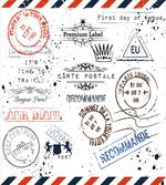 Retro Post Stamp Design