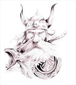 Wise Old Viking Warrior