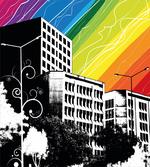 Black White Cityscape