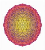 Vivid Abstract Medallion