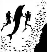 Scuba Divers Swimming