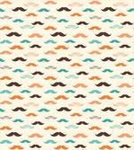 Retro Mustache Pattern