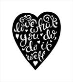 Heart Love with Work Theme