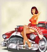 Classic Retro Car artwork
