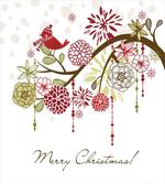 Red Bird Floral Tree artwork