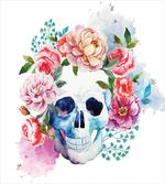 Floral Colorful Skeleton
