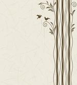 Wavy Tree Branches Birds
