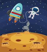 Cartoon Design Space Theme