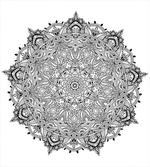 Mandala Art Black White
