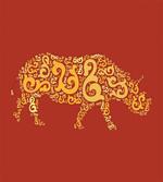 Jungle Mammal Motif Herbivore