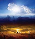 Sun Stormy Sky Heaven artwork