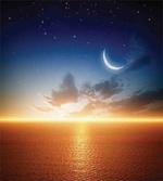 Sunset Sky Moon Stars artwork