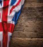 Flag on Oak Board artwork