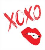 Lipsticked Woman Biting Lips